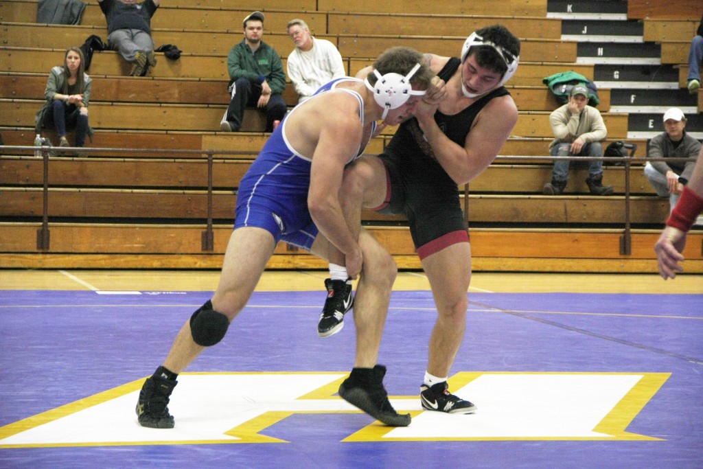 Mike Rudin/The Chronicle  Frank Affronti takes down his opponent in the 179-lb division.