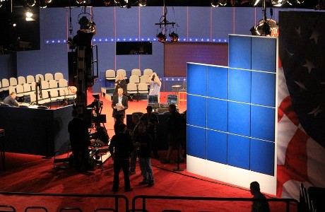 Hofstra's debate hall in 2012.