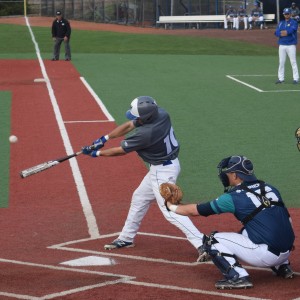 Jean Pierre Guzhnay/The Chronicle  Steven Foster batted 1-for-8 in the three-game series v. Northeastern and scored one run in game three.