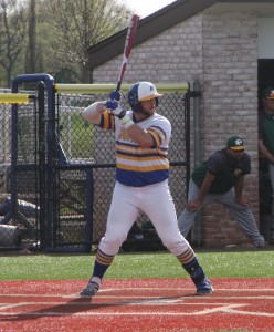 Salvatore Guardino/The Chronicle  Brian MacDonald smacked his second home run of the season in game three.