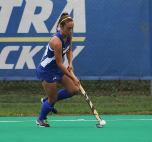 Salvatore Guardino/The Chronicle Hofstra midfielder Claudia Marin Samper takes control of the ball. Marin Samper leads the Pride with 11 goals and six assists so far this season.