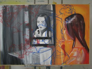 Another "House" film still inspired painting 