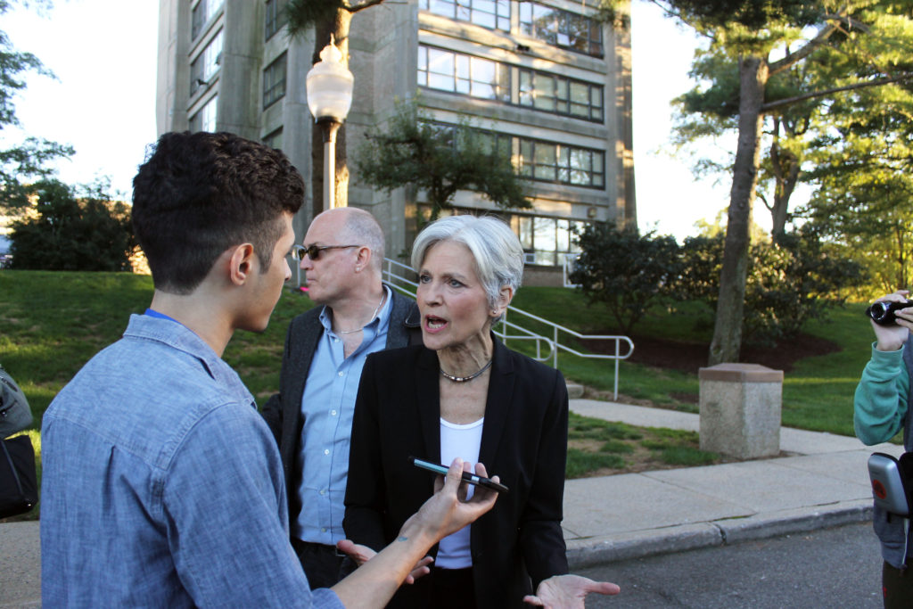 Jill Stein speaks with The Chronicle. Photo by Peter Soucy.