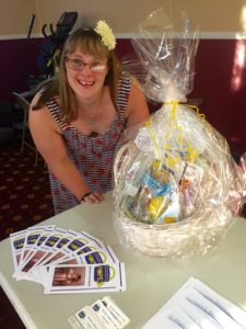 Brittany Schiavone's non profit Brittany's Baskets of Hope makes baskets for families who have children with Down syndrome. 