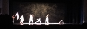 Dancers from Walt Whitman High School perform "Borders" at Adams Playhouse.